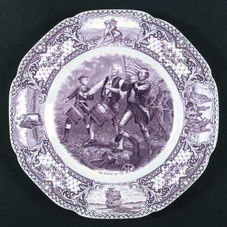 Colonial Times Mulberry (Scalloped) Dinner Plate