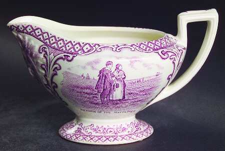 Colonial Times Mulberry (Scalloped) Creamer