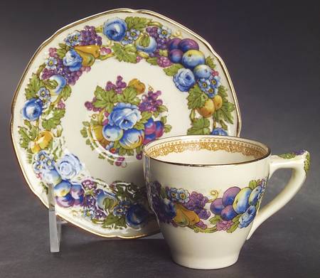 1954 Flat Demitasse Cup & Saucer Set