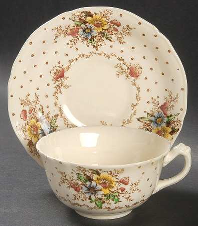 Devon Footed Cup & Saucer Set