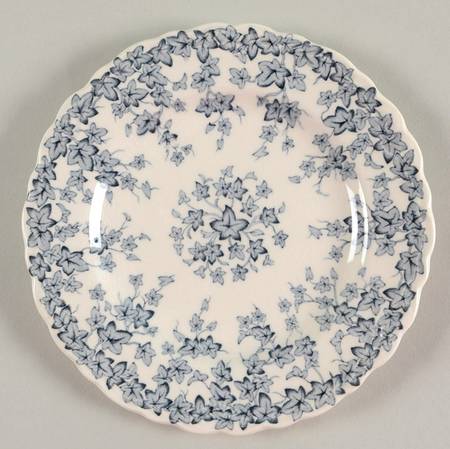 Early English Ivy Blue Gray (Scalloped) Bread & Butter Plate