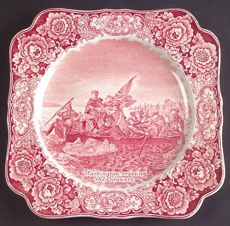 George Washington Memorial Red Square Luncheon Plate
