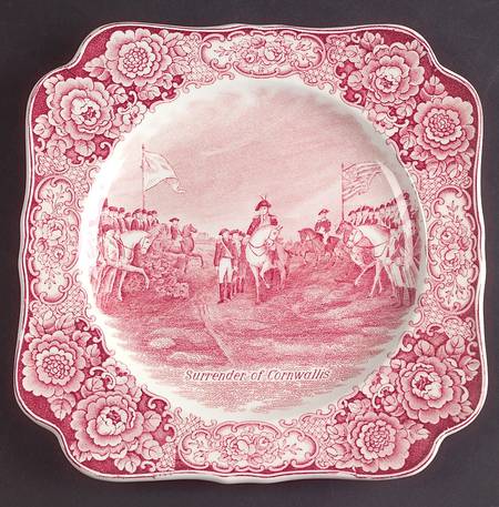 George Washington Memorial Red Square Luncheon Plate