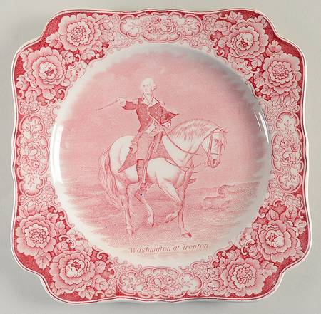 George Washington Memorial Red Square Luncheon Plate
