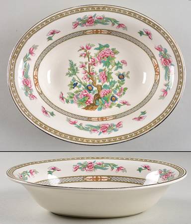 Indian Tree 9" Oval Vegetable Bowl