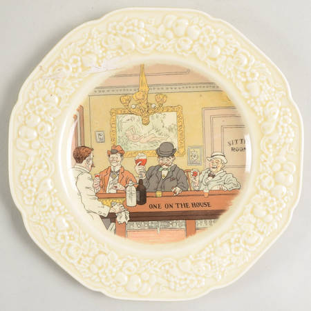 Bar Scenes (No Trim) Salad Plate