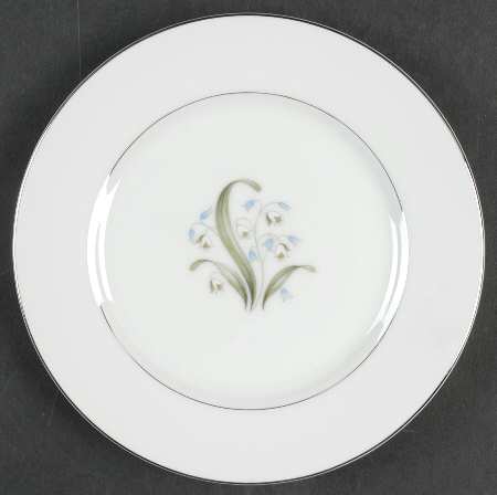 Blue Lily Bread & Butter Plate