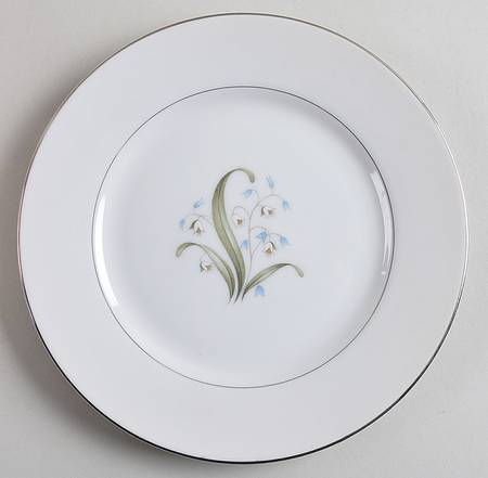 Blue Lily Salad Plate