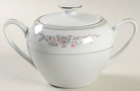 Rosebriar Sugar Bowl & Lid by Crest Wood