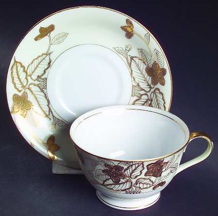 Anniversary Footed Cup & Saucer Set