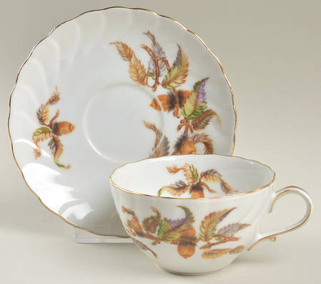 Indian Summer Flat Cup & Saucer Set