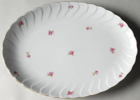 Park Avenue (Scalloped) 12" Oval Serving Platter
