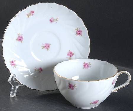 Park Avenue (Scalloped) Flat Cup & Saucer Set