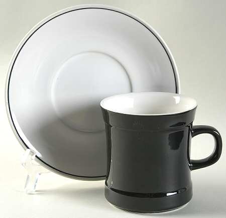 Illusion Flat Cup & Saucer Set