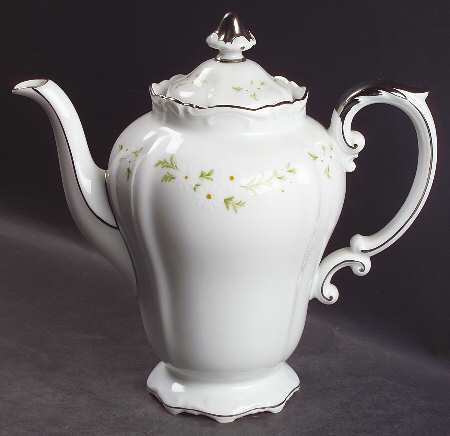 Bridal Wreath Coffee Pot & Lid