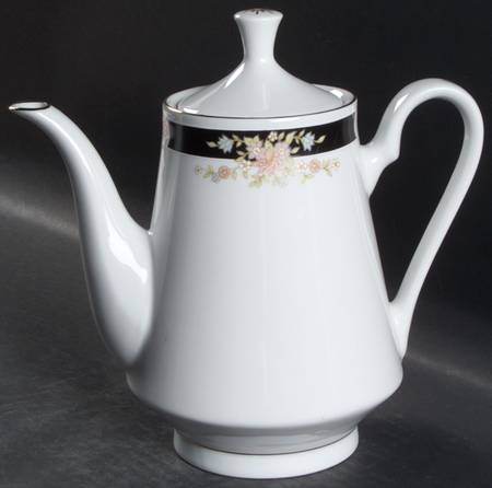Adriana (Gold Trim) Coffee Pot & Lid