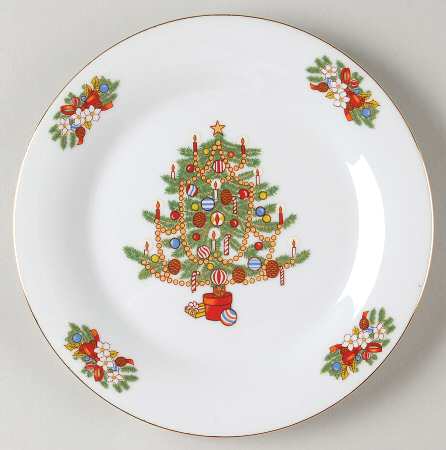 Mistletoe Salad Plate