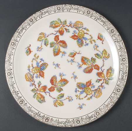 CRO14 12" Chop Plate (Round Platter) by Crooksville