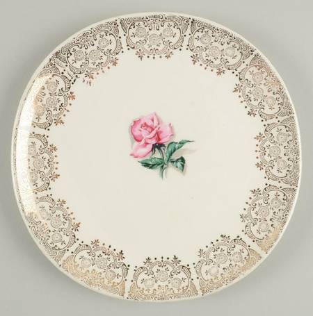 Delmar Rose Dessert/Pie Plate