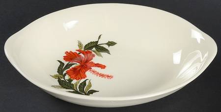 Flamingo 9" Oval Vegetable Bowl