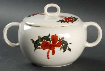 Flamingo Sugar Bowl & Lid