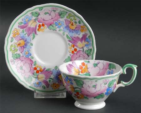 15227 Footed Cup & Saucer Set