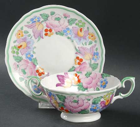 15227 Footed Cream Soup Bowl & Saucer Set
