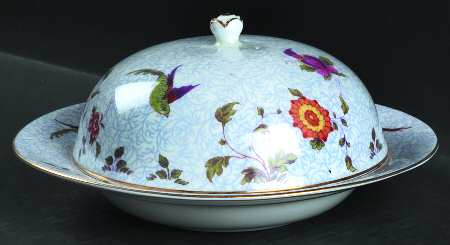 Bird of Paradise Round Covered Butter