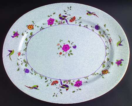 Bird of Paradise 17" Oval Serving Platter