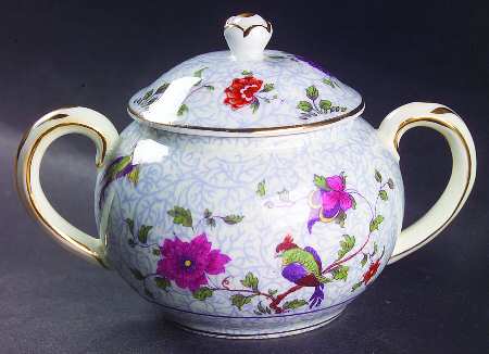 Bird of Paradise Sugar Bowl & Lid