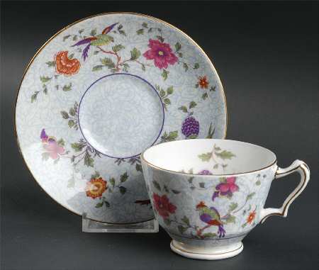 Bird of Paradise Footed Cup & Saucer Set