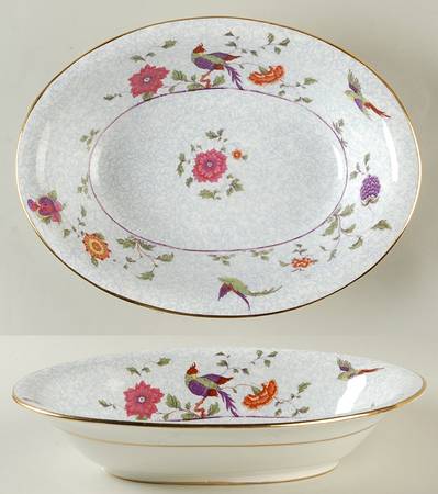 Bird of Paradise 10" Oval Vegetable Bowl