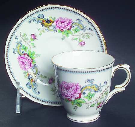 Chelsea Manor Footed Demitasse Cup & Saucer Set
