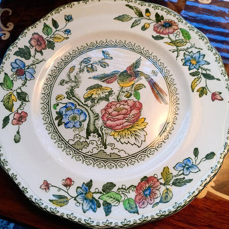 Davenport Green Multicolor Bread & Butter Plate