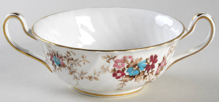 Elizabethan Footed Cream Soup Bowl
