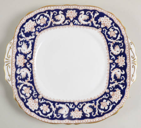 Ellesmere Cobalt Blue Square Handled Cake Plate