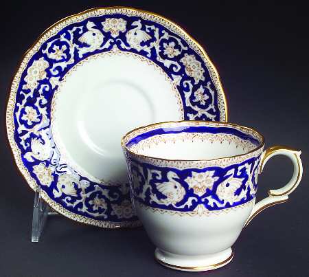 Ellesmere Cobalt Blue Footed Cup & Saucer Set