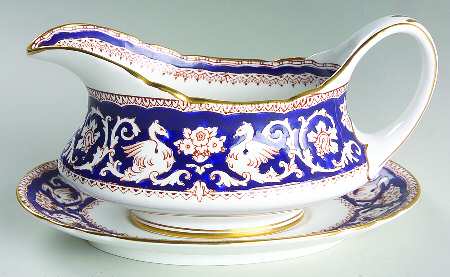 Ellesmere Cobalt Blue Gravy Boat & Underplate