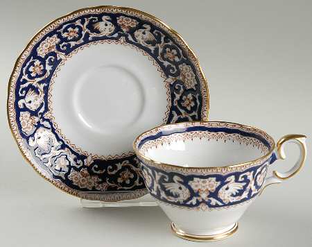 Ellesmere Cobalt Blue Footed Cup & Saucer Set