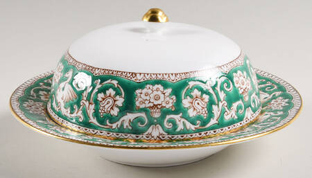 Ellesmere Green Round Covered Butter