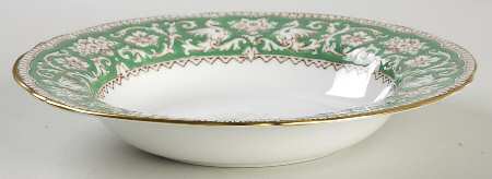 Ellesmere Green Rim Soup Bowl