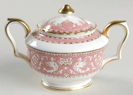 Ellesmere Pink Sugar Bowl & Lid