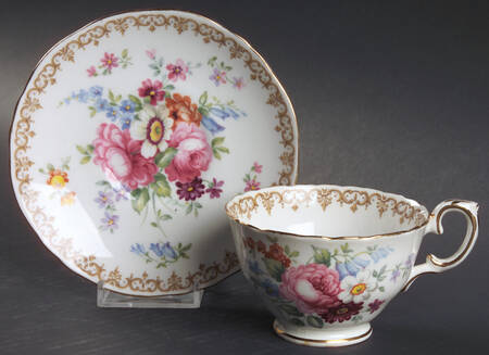 England's Bouquet Footed Cup & Saucer Set