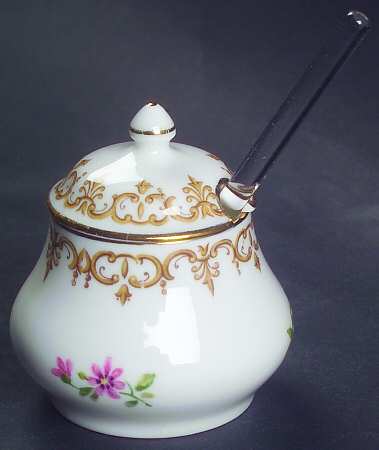 England's Bouquet Mustard Jar & Lid