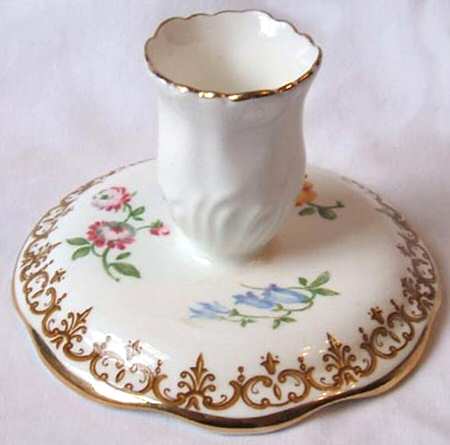 England's Bouquet Single Light Candlestick