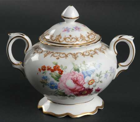England's Bouquet Sugar Bowl & Lid