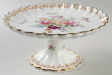 England's Bouquet Round Compote (Height X Width)