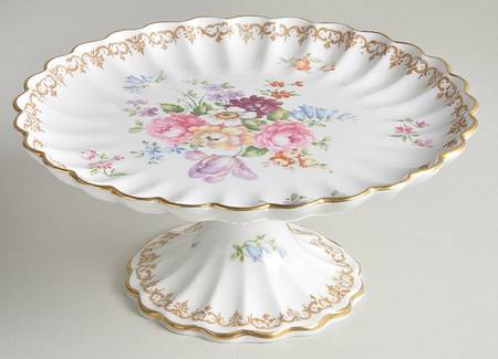 England's Bouquet Round Compote (Height X Width)