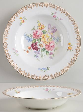 England's Bouquet Rim Soup Bowl