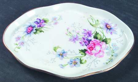 England's Glory (Scalloped) Tray for Mini Creamer & Open Sugar